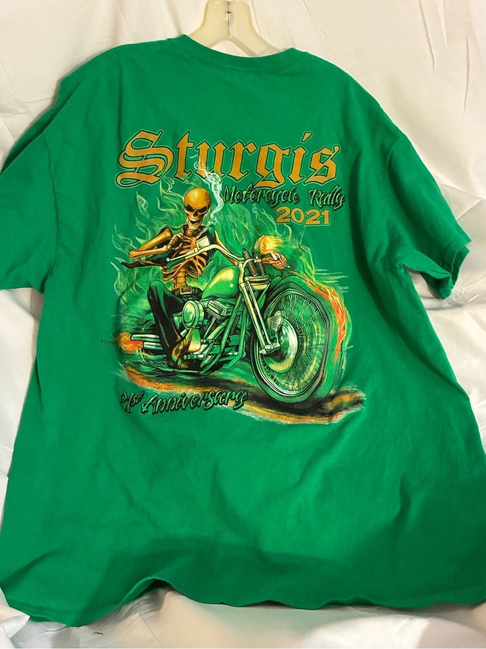 Gildan Green Sturgis Motorcycle Rally 2021 Tee